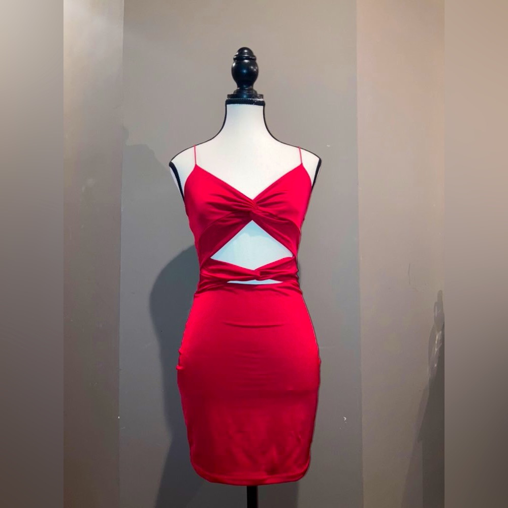 Red homecoming dress
